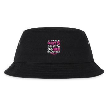 Bauer Ich bin eine Bauerntochter - Kinder Bucket Hat - Schwarz - Vorne