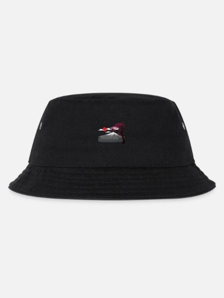 Cherry blossom Japan Asia Nature Mountains Mountain Nature - Kids’ Bucket Hat - black
