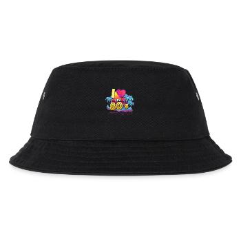 80s eighties - Kids’ Bucket Hat - black - Front