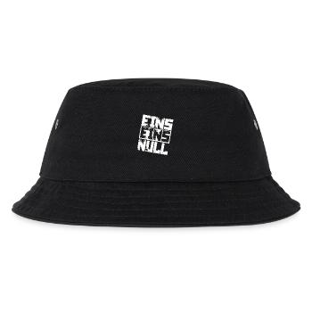 Polizei 110 Notruf - Kinder Bucket Hat - Schwarz - Vorne