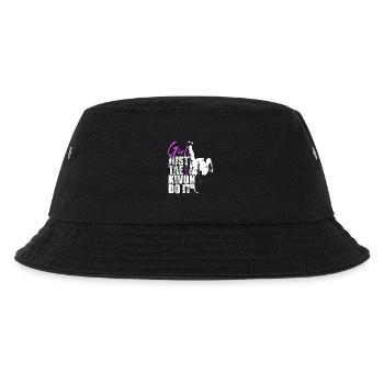 Girl Just Tae Kwon Do It Taekwondo Geschenk Damen - Kinder Bucket Hat - Schwarz - Vorne