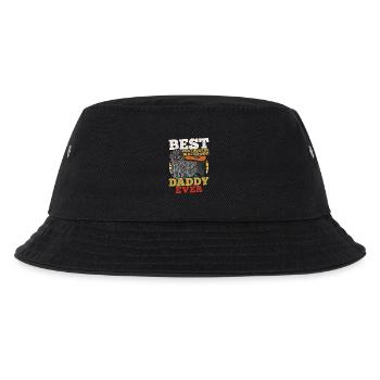 Portugiesischer Wasserhund Papa Vatertag Retro - Kinder Bucket Hat - Schwarz - Vorne