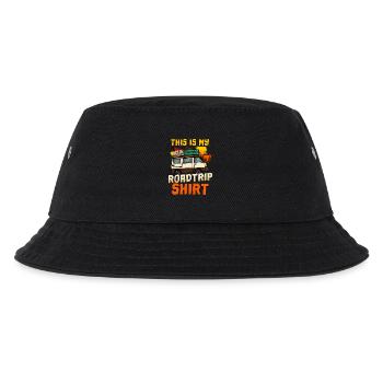 Wohnmobil Camping Retro - Kinder Bucket Hat - Schwarz - Vorne