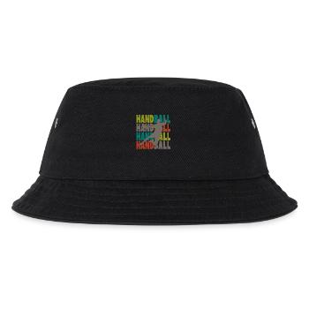 Retro vintage handball player handball ball gift - Kids’ Bucket Hat - black - Front