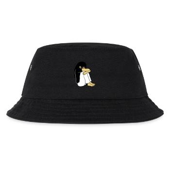 Sad sitting girl - Kids’ Bucket Hat - black - Front