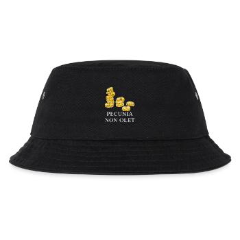geld stinkt nicht latein weiss - Kinder Bucket Hat - Schwarz - Vorne