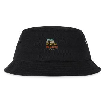 Trauzeuge Mann Mythos Bräutigam Verlobung Geschenk - Kinder Bucket Hat - Schwarz - Vorne