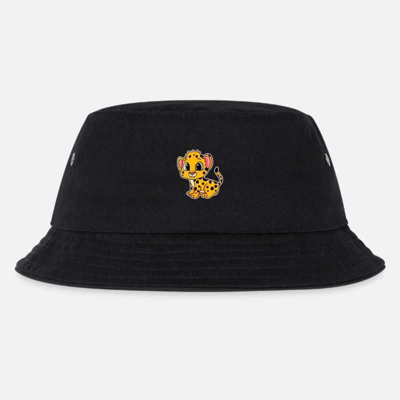 Baby Gepard - Kinder Bucket Hat - Schwarz