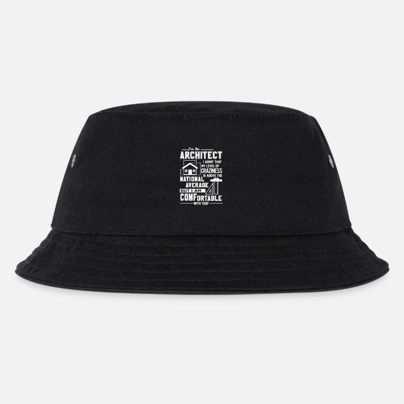 Architekt Ich bin ein Architekt - Kinder Bucket Hat - Schwarz