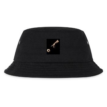 Surreale Hand und Fußbälle Illustration - Kinder Bucket Hat - Schwarz - Vorne