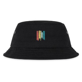Köln Skyline Kölner Dom Vintage Retro Kölsch Köln - Kinder Bucket Hat - Schwarz - Vorne