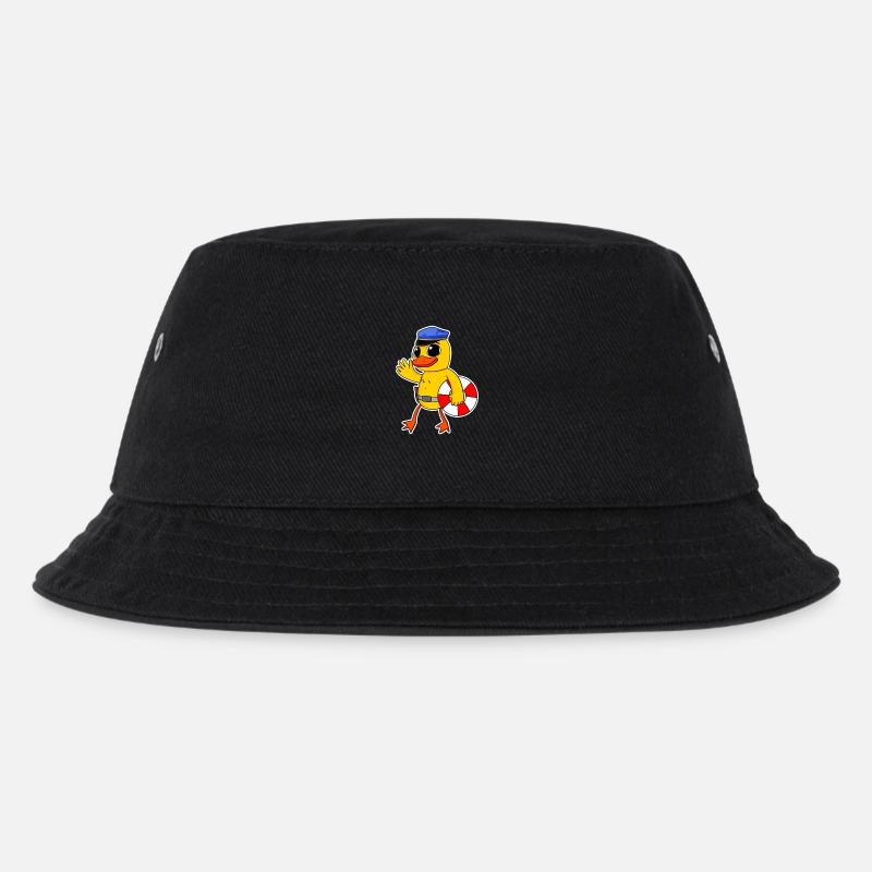 bademeister polizei küken - Kinder Bucket Hat - Schwarz