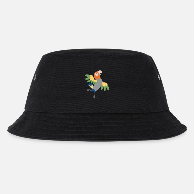 Parrot - Kids’ Bucket Hat - black