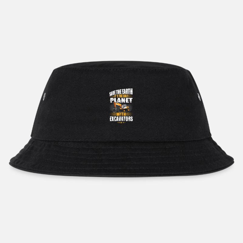 Baggerfahrer Baggerführer - Kinder Bucket Hat - Schwarz