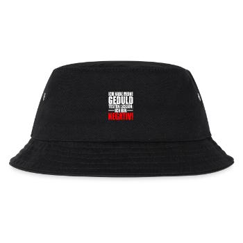Ich Habe Meine Geduld Testen Lassen Bin Negativ - Kinder Bucket Hat - Schwarz - Vorne