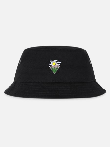 Berge Wandern Wanderer - Kinder Bucket Hat - Schwarz