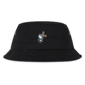 Penguin and cross religion - Kids’ Bucket Hat - black - Front