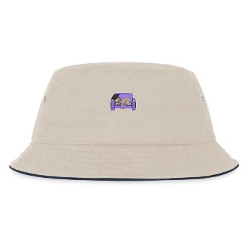 Sloth student funny - Kids’ Bucket Hat - ecru/navy - Front