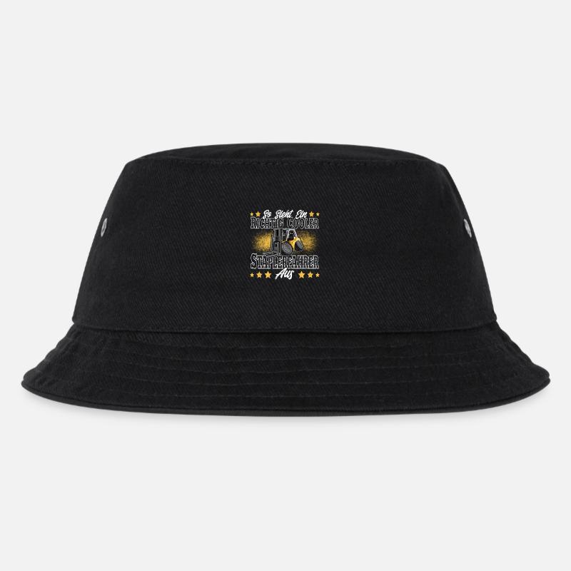 Staplerfahrer - Kinder Bucket Hat - Schwarz
