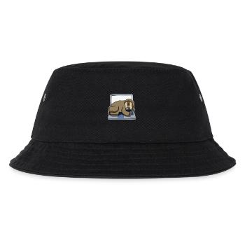 Sloth office funny relax - Kids’ Bucket Hat - black - Front