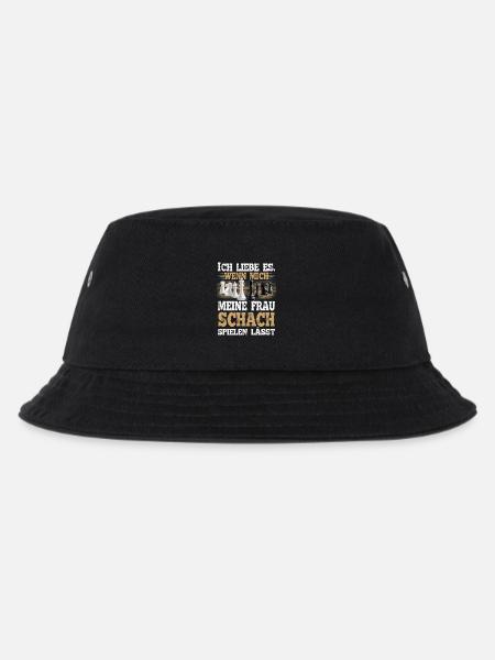 Schach Lustiger Spruch - Kinder Bucket Hat - Schwarz