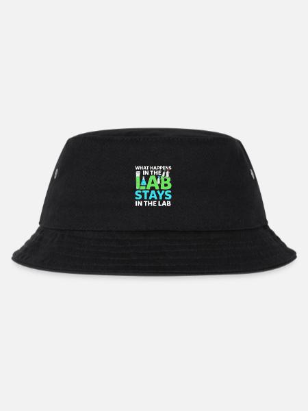 What Happens In The Lab Stays In Lab Chemistry Lab - Kids’ Bucket Hat - black