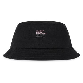 Grandma Knows Everything - Kinder Bucket Hat - Schwarz - Vorne