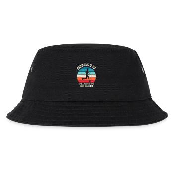 Running Dad Funny Marathon Runner Vintage - Kinder Bucket Hat - Schwarz - Vorne