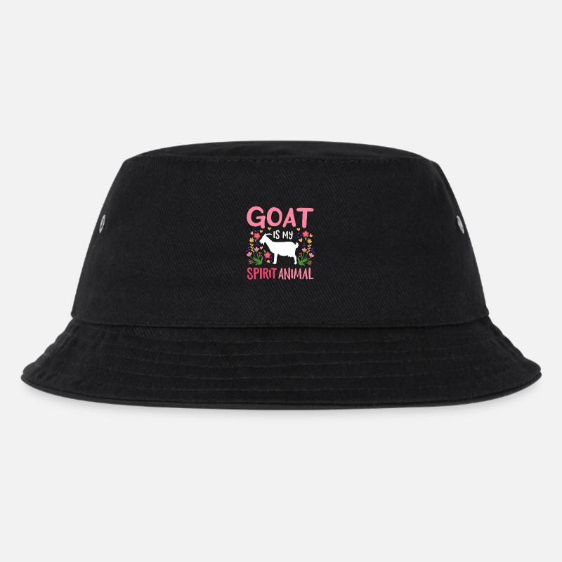 Ziege Ziegen Ziegenhirt - Kinder Bucket Hat - Schwarz