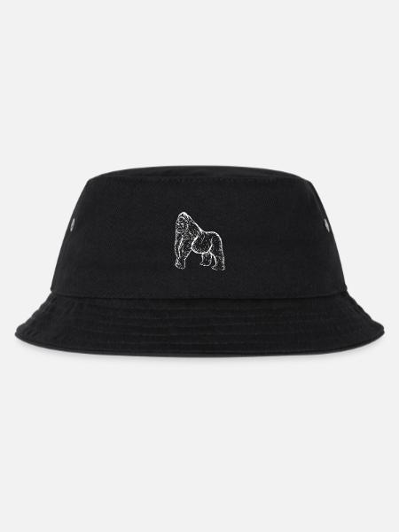 Gorilla - Kinder Bucket Hat - Schwarz