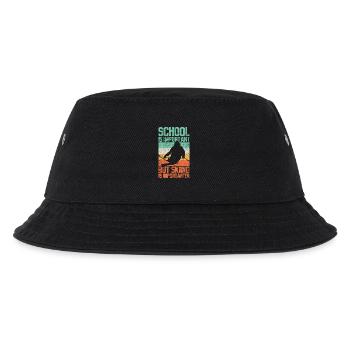 Skifahren Skifahrer Vintage - Kinder Bucket Hat - Schwarz - Vorne