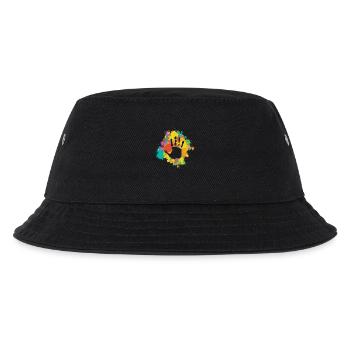Bunte Handabdrücke Kinder Familie Kunst Hand Spaß - Kinder Bucket Hat - Schwarz - Vorne