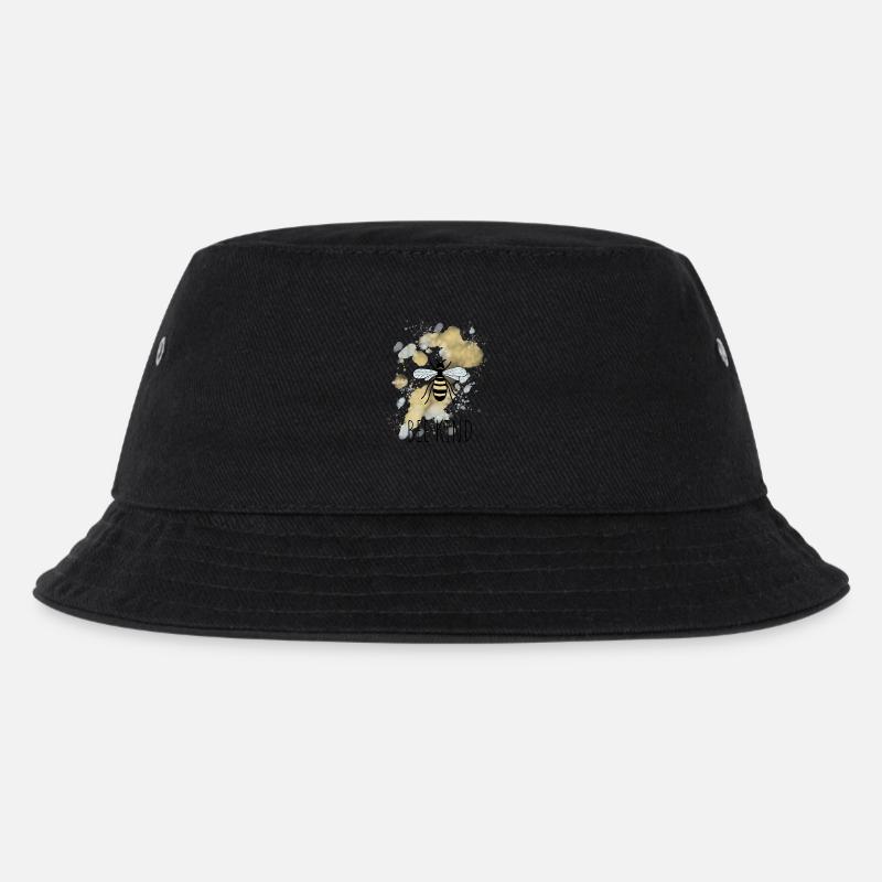 Biene Be Bee Kind - Kinder Bucket Hat - Schwarz