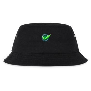 Trust Me I'm A Vegan Spruch Bio Go Veggie Veganer - Kinder Bucket Hat - Schwarz - Vorne
