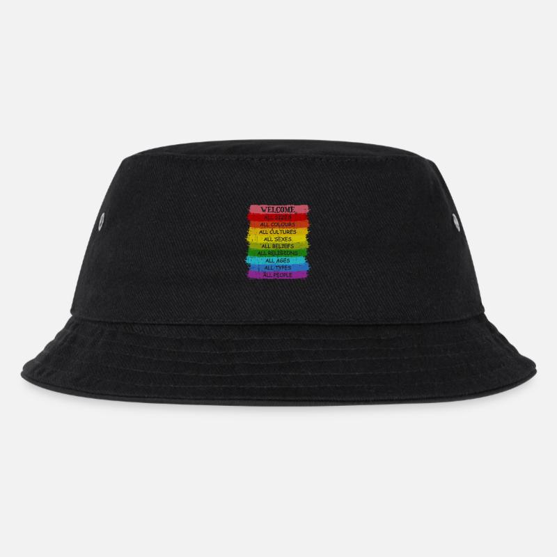 Regenbogen Pride LGBT Toleranz Liebe Gewinnt - Kinder Bucket Hat - Schwarz
