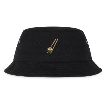 Sushi Essstäbchen Japanisch Kawaii - Kinder Bucket Hat - Schwarz - Vorne