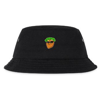 Cooles Schnitzel mit Sonnenbrille - Kinder Bucket Hat - Schwarz - Vorne