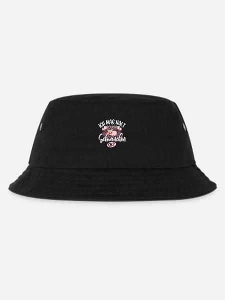 Schwein Schweinchen Hausschwein - Kinder Bucket Hat - Schwarz