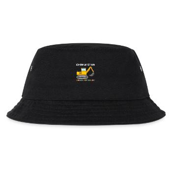 Kindergarten Bagger - Kinder Bucket Hat - Schwarz - Vorne
