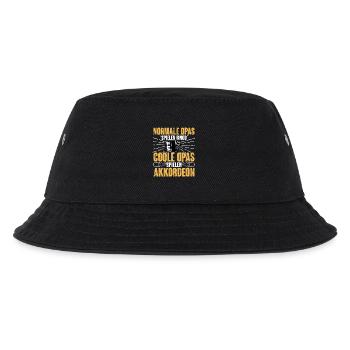 Akkordeon - Kinder Bucket Hat - Schwarz - Vorne