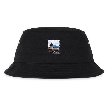 Luzern Kapellbrücke Panorama - Kinder Bucket Hat - Schwarz - Vorne