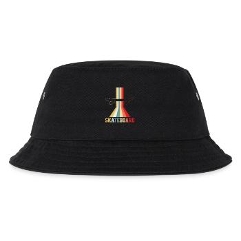 Skateboarden Skateboard Skateboarder Vintage - Kinder Bucket Hat - Schwarz - Vorne