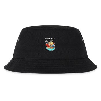 4. Geburtstag Geburtstagskind Piratenschiff - Kinder Bucket Hat - Schwarz - Vorne