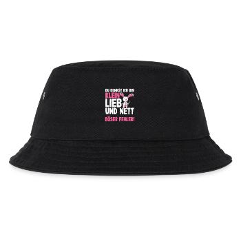 Böses Hasi Klein Lieb Und Nett Halloween Kostüm - Kinder Bucket Hat - Schwarz - Vorne