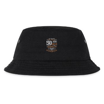 50. Geburtstag Kindheit Lustig - Kinder Bucket Hat - Schwarz - Vorne