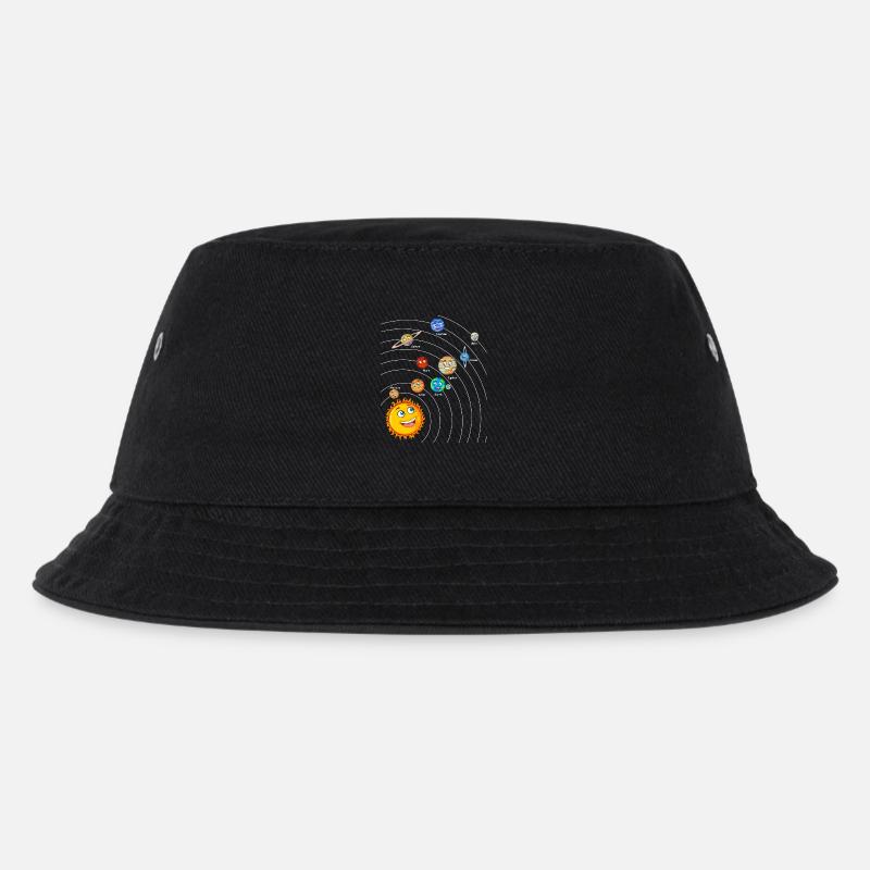 Solar system - Kids’ Bucket Hat - black