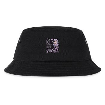 Ich werde eine große Schwester Meerjungfrau - Kinder Bucket Hat - Schwarz - Vorne