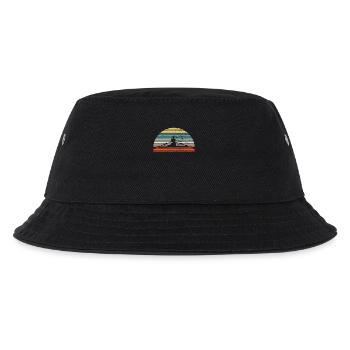 Rudern Ruderer Vintage - Kinder Bucket Hat - Schwarz - Vorne