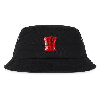 Akkordeon musiker musik - Kinder Bucket Hat - Schwarz - Vorne
