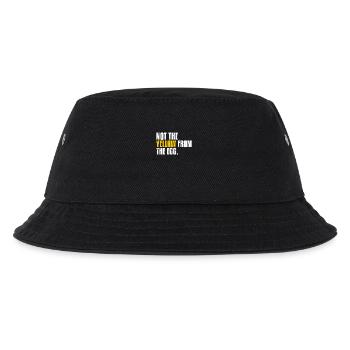 Not The Yellow From The Egg Denglisch Sprichwort - Kinder Bucket Hat - Schwarz - Vorne